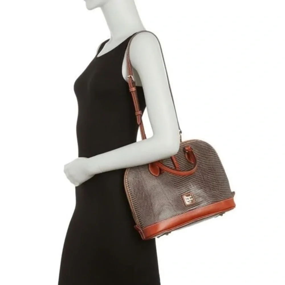 dooney & bourke zip top satchel - Picture 8 of 12